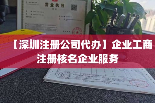 【深圳注册公司代办】企业工商注册核名企业服务